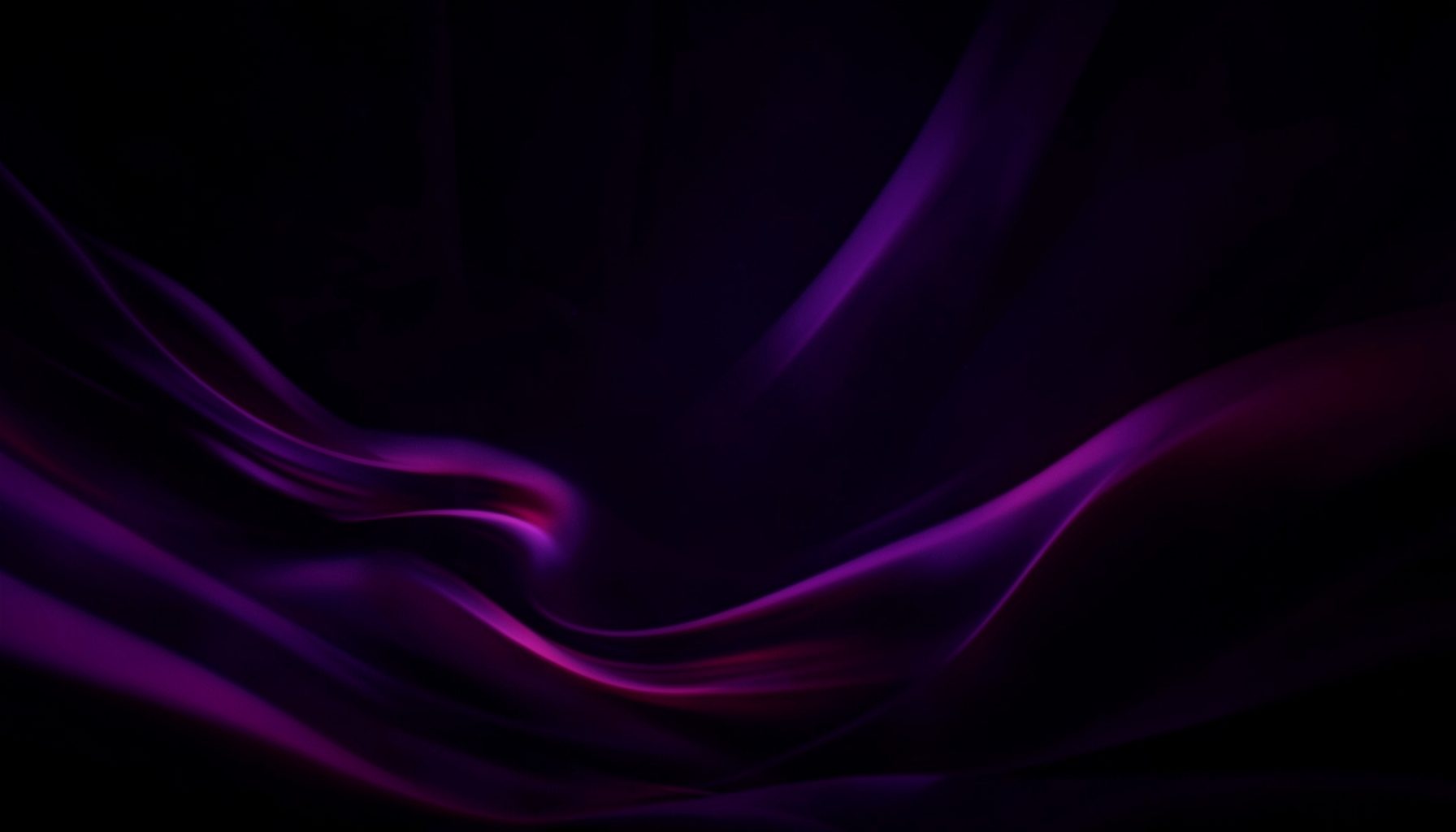 Dark atmospheric scene with deep purple and magenta tones, abstract flowing motion suggesting animated visuals